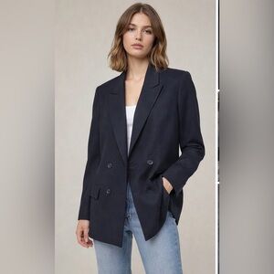 Wilfred Aritzia blackDouble Breasted Blazer Wool Cashmere Size 4